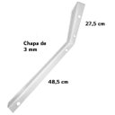 Ver imagem 6 de Kit 12 Suporte Mão Francesa Reforçada 50cm Branca