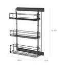 Ver imagem 3 de Porta Condimentos de Embutir 3 Andares Deslizante Schmitt:Preto