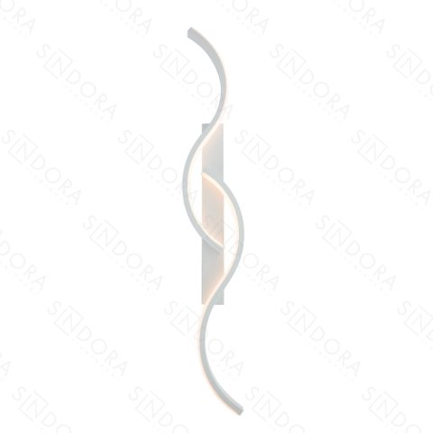 Arandela de Parede Led 3000k 20w 74x11x5cm Metal Branco - Sindora Iluminação Dcb03266