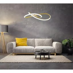 Pendente Luminária Led 36w 3 Tonalidades Dourado Lp302d - 3