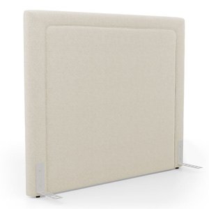 Cabeceira Cama Box Casal Padrão Alba 140cm com Frame Bouclé Bege - Desk Design