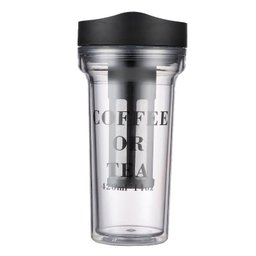 Copo com Infusor de Resina Café Cold Brew 420ml Preto - Ilc - 1