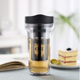 Copo com Infusor de Resina Café Cold Brew 420ml Preto - Ilc - 5