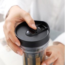 Copo com Infusor de Resina Café Cold Brew 420ml Preto - Ilc - 3