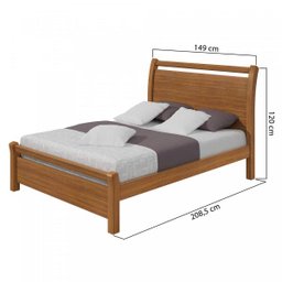 Cama Casal Reali Plus Móveis Lopas - 3
