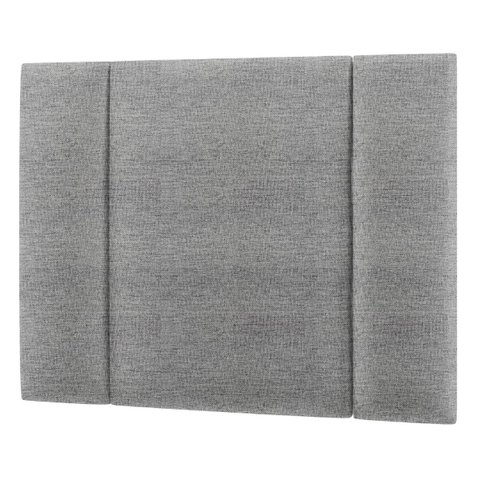 Cabeceira Estofada Iluminação Led Cama Box Solteiro 90 Cm:linho Cinza