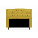 Ver imagem 2 de Cabeceira Geovana e Calçadeira Veneza Para Quarto Casal 140cm Suede Amarelo - LM DECOR