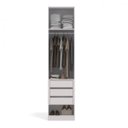 Ver imagem 2 de Guarda-Roupa Modulado 1 Porta 3 Gavetas Premium Kappesberg