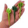 Kit 6 Pçs Palito Cacto Espeto Garfinho Palitinho Decorativo Frutas Petiscos Infantil Lancheira - 9