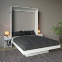 Ver imagem 1 de Cama Articulada Casal com Mesas de Cabeceira Amêndoa Cm8041 Cor: Branco
