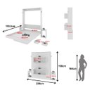 Ver imagem 6 de Cama Articulada Casal com Mesas de Cabeceira Amêndoa Cm8041 Cor: Branco