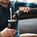 Ver imagem 7 de Cuia de Chimarrão Inox Térmica Preta 240ml Tramontina Exata Terere Mate 11x8cm