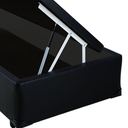 Ver imagem 2 de Cama Box Baú Solteiro 78 X 188 - Suede Preto