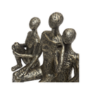 Ver imagem 4 de Família Abstrata Dourada Sentada – Casal e Dois Adolescentes