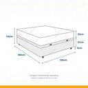 Ver imagem 5 de Cama Box Baú com Colchão de Molas Classic Pocket Viúva 128cm