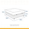 Cama Box Baú + Colchão de Viúva Classic Molas Pocket 128x188x64cm - 3