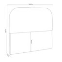 Ver imagem 2 de Cabeceira Cama Box Queen 1,60m Orgânica Luma Linho Cinza