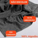 Ver imagem 5 de Jogo de Toalhas de Banho 100% Algodão 5 Peças Completo Max Sonhare Sultan Gris e Rosa
