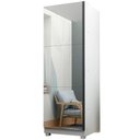 Ver imagem 2 de Sapateira Gelius Esmeralda Gold 1 Porta com Espelho - Branca