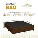 Ver imagem 6 de Cama Box com Baú King Royal Sleep Bipartido Tecido Sintético Marrom