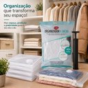 Ver imagem 3 de Kit Saco Vacuo 6 Pecas Bomba Manual Organizador Roupas Edredom Cobertor Viagem Armario