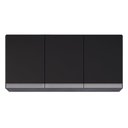 Ver mais imagens de Armário de Cozinha Modulado de Canto Esquerdo 4 Peças Cp48 com Pia Inox Preto - Lumil Lumil Móveis