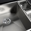 Ver imagem 5 de Cuba Calha Gourmet Pia Aço Inox 304 Cozinha Profissional 50x40cm Cozix
