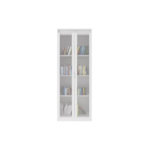 Multiuso Lavanderia Am-3111 C/ 2 Portas C/ Vidro Branco - Tecno Mobili