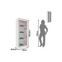 Ver imagem 2 de Multiuso Lavanderia Am-3111 C/ 2 Portas C/ Vidro Branco - Tecno Mobili