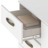 Cômoda Leme 1 Porta 4 Gavetas Branco - Fellicci - 5