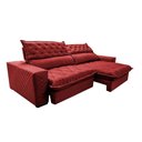 Ver imagem 3 de Sofá Retrátil E Reclinável 2,75m Molas Ensacadas Vermelho