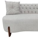 Ver imagem 5 de Sofá 3 Lugares Orgânico Curvo Tókio 180cm Linho Bege