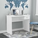 Ver imagem 1 de Mesa Escrivaninha Arapeí Escritório com Gaveta 90x73cm Branco 220070