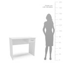 Ver imagem 6 de Mesa Escrivaninha Arapeí Escritório com Gaveta 90x73cm Branco 220070
