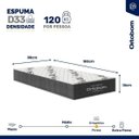 Ver imagem 3 de Cama Box Baú Solteiro Linhão Marrom + Colchão Solteiro de Espuma - Ortobom ISO 100