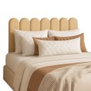 Ver imagem 4 de Cabeceira Casal Design Nuvem 45cm 7 Placas em Suede Macio:areia