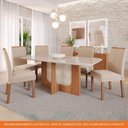 Ver imagem 7 de Sala de Jantar 180x90cm Tampo Mdf/vidro 6 Cadeira Cimol Louise Cimol Cinamomo/off/mad/nude