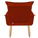 Ver imagem 5 de Poltrona Opala para Amamentação Decorativa Tecido Suede para Quarto Sala e Recepção