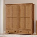 Ver imagem 1 de Guarda Roupa Casal 4 Portas e 2 Gavetas Topázio 9105fn Freijó Finestra