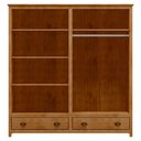 Ver imagem 3 de Guarda Roupa Casal 4 Portas e 2 Gavetas Topázio 9105fn Freijó Finestra