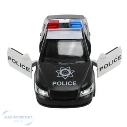 Carro de Polícia com Som e Luzes Plástico Resistente - 2