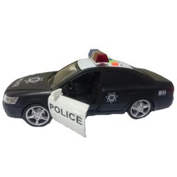 Carro de Polícia com Som e Luzes Plástico Resistente - 1