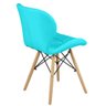 Kit 04 Cadeiras Charles Eames Eiffel Slim Wood Estofada - Tiffany - 4