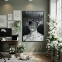 Ver imagem 2 de Quadro Decor Ponte de Consciência 70x50cm Mold Preta