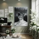 Ver imagem 1 de Quadro Decor Ponte de Consciência 70x50cm Mold Preta
