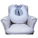 Ver imagem 1 de Almofada Amamentação com Laço - Branca com Cinza