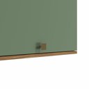 Ver imagem 6 de Armário Aéreo Celeste Kappesberg 100% Mdf 1 Porta Basculante Nogueira/verde 60cm