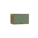 Ver imagem 1 de Armário Aéreo Celeste Kappesberg 100% Mdf 1 Porta Basculante Nogueira/verde 60cm