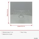 Ver imagem 2 de Prato para Bolo de Cristal Transparente 12x32x17cm Boleira Festa Doces Suporte