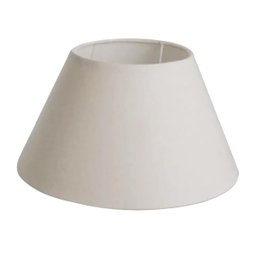 Cúpula Abajur Luminária de Tecido Algodão Soquete Nacional Ref 28 Bege - 2